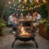 Braciere da giardino con funzione grill e coperchio 55 cm, Anteprima dell’immagine prodotto 4