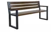 Gartenbank Holz Metall 182 cm - Moderne Outdoor Bank - Produktbild-Vorschau 1