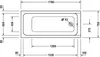Duravit Badewanne D-Code 170 x 75  x 42 cm Einbauversion, Produktbild-Vorschau 7