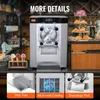 A commercial ice cream machine is shown in a retail setting, with additional close-up shots of its features. Produktbild-Vorschau