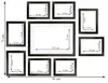 Multirama Wenecja czarna – 1×30×40 cm + 4×15×21 cm + Podgląd zdjęcia produktu 7