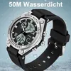 Montre digitale avec bracelet en silicone 50M étanche Voir les images du produit 7