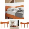 The Living Store Kopfteil Wachsbraun 120 cm Massivholz Produktbild-Vorschau 1