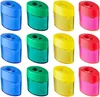 12 Stücke Bleistiftspitzer Doppel Loch Oval Bleistift Produktbild-Vorschau 1