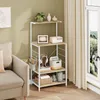 A kitchen shelf unit with various items on it, placed next to a sofa and a window with curtains. Náhľad obrázku produktu