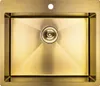 Design Edelstahlspüle 1 Becken Gold Produktbild-Vorschau 1
