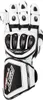 A white and black motorcycle glove. Podgląd zdjęcia produktu