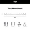 TOJ Wandgarderobe Weiß 94 cm – Edelstahl Garderobenleiste Produktbild-Vorschau 4