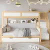 A child's bedroom with a bunk bed, toys, and decorative elements on the wall. Produktbild-Vorschau
