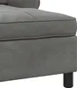 vidaXL Lounge-Liege mit Kissen Dunkelgrau 91 x 157 x 91 cm Produktbild-Vorschau 7