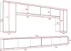 Moderne Wohnwand CALABRINI-13 Wohnzimmer-Set Hängewohnwand Produktbild-Vorschau 2