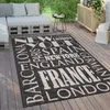 Outdoor Teppich Wetterfest Balkon Küche Modernes Muster Mit Produktbild-Vorschau 1