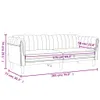 Design 3-tlg. Sofagarnitur Dunkelgrau Samt, Schlafsofas Produktbild-Vorschau 9