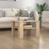 vidaXL Table basse en chêne Sonoma 60x60x42 cm Matériau Voir les images du produit 2