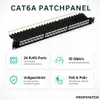 ProfiPatch Cat6a Patchpanel 19 Zoll Verteilerfeld 24 Port Produktbild-Vorschau 2