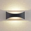 Lindby LED-Wandleuchte Mathea, 30 cm, anthrazit, Alu, IP65 Produktbild-Vorschau 4