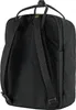 The back of a black backpack is shown against a white background. Produktbild-Vorschau