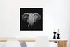 MuchoWow® Poster Elefant - Tiere - Schwarz - Weiß 50x50 cm Produktbild-Vorschau 5