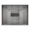 Kleiderschrank 270cm in weiß, DUNBAR-43 Produktbild-Vorschau 2