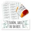 younikat Schön, dass du da bist Aufkleber-Set I 60 Stück I Produktbild-Vorschau 1