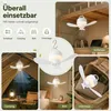 Camping Ventilator mit Lampe, Akku USB Ventilator für Produktbild-Vorschau 4