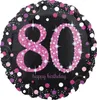 Amscan 3379001 - Standard Folienballon 80. Geburtstag Produktbild-Vorschau 1