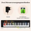COSTWAY 61-klávesové digitálne piano so slúchadlami, Náhľad obrázku produktu 9
