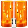 Da by 2 Stück 3-Kern LED-Stabkerzen, Transparente Orange Produktbild-Vorschau 7