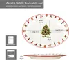 Maestro Natale servírovací talíř oválný keramický XXL talíř Náhled obrázku produktu 5