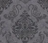 A seamless pattern of damask wallpaper in gray and black. Produktbild-Vorschau