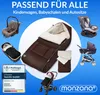MONZANA® Footmuff pro kočárek dítě zima s reflexními prvky Náhled obrázku produktu 3