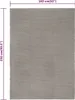 vidaXL Teppich Rechteckig Grau 160x230 cm Baumwolle Produktbild-Vorschau 5