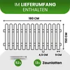 Holzpaket für Gartenzaun Lattenzaun inkl. Schrauben 180 cm Produktbild-Vorschau 4