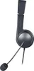 A close-up studio shot of a black and grey Speedlink headset with a microphone. Produktbild-Vorschau