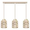 MasterLED Pendelleuchte Elen E27 3-flammig Beige-Gold Produktbild-Vorschau 1