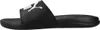 A side view of a black Puma slide sandal with a white Puma logo. Podgląd zdjęcia produktu