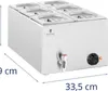 Bufetová ohřívací trouba 6 x GN 1/6 600 W Náhled obrázku produktu 9