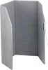 A grey foldable infrared heating panel is shown against a white background. Anteprima dell’immagine prodotto