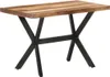 The Living Store Esstisch 120x60x75 cm Massivholz Produktbild-Vorschau 1