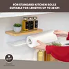 Portarotolo da cucina eluno con ripiano in bambù per Anteprima dell’immagine prodotto 5