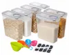 Relaxdays Vorratsdosen 6er Set, mit Deckel, luftdicht, Produktbild-Vorschau 1