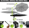 Alu Ampelschirm 360cm grau Produktbild-Vorschau 6