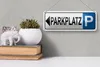 Blechschild Parkplatz links, 27x10 cm, Blechschilder Auto Produktbild-Vorschau 5