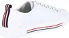A side view of a white sneaker with red, white, and blue stripes on the heel tab and along the sole. Produktbild-Vorschau
