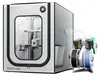 A 3D printer enclosed in a white tent-like housing, with spools of filament attached to the side. Náhled obrázku produktu