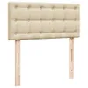 Boxspringbett mit Matratze Creme 90x190 cm Stoff Produktbild-Vorschau 7