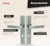 DOMINO Türgriff 72 Drückergarnitur BB-Buntbart Set | Produktbild-Vorschau 7
