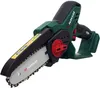 A cordless chainsaw with a battery pack, shown against a white background. Produktbild-Vorschau
