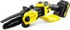 A cordless chainsaw with a battery pack attached, shown against a white background. Produktbild-Vorschau