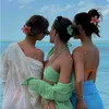 6 Packung Plumeria Acryl Haarspangen Hawaiianische Produktbild-Vorschau 6